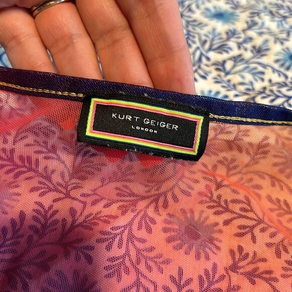 Kurt Geiger • London Rainbow Gradient Mesh V Dress - Picture 7 of 8